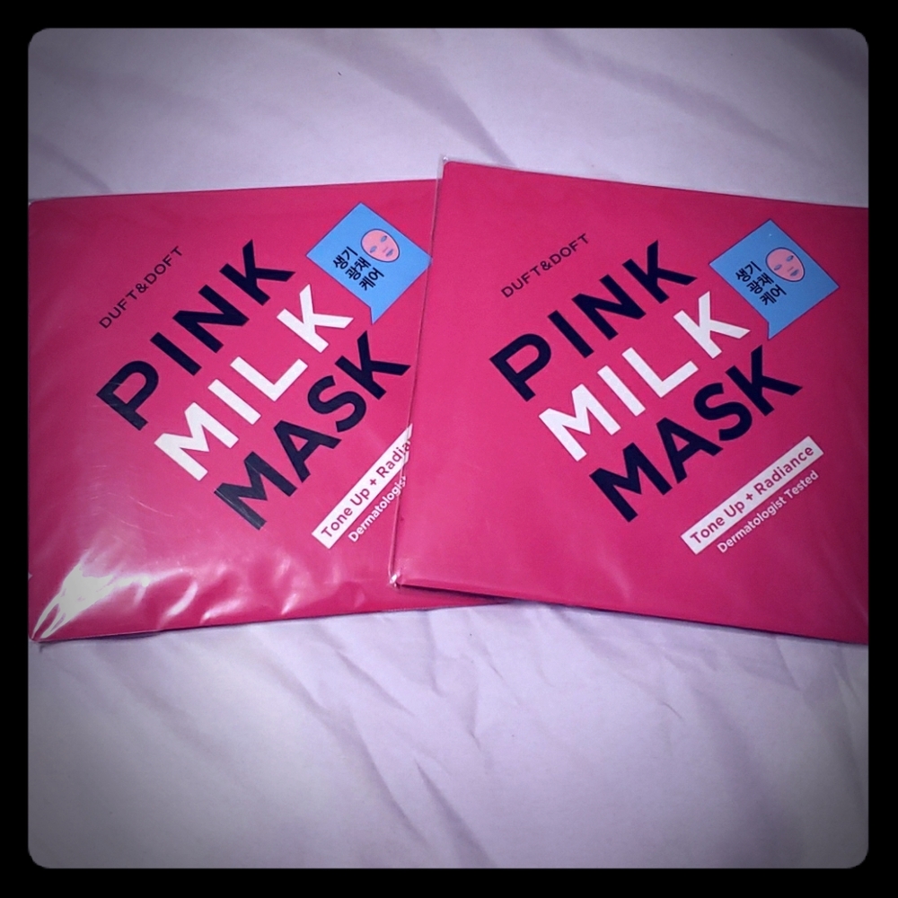 2 Pack of Duft and Don't Pink Milk Masks